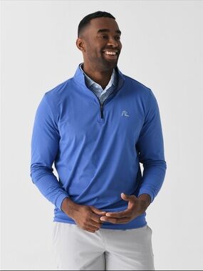 Rhoback Men's men’s performance quarter-zip pullover